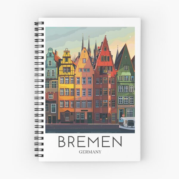 Item preview, A Pop Art Travel Print of Bremen - Germany  designed and sold by StudioRedKoala.