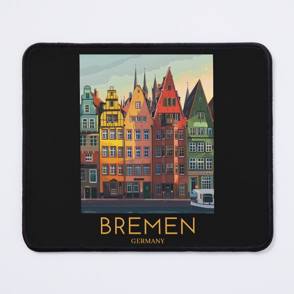 Item preview, A Pop Art Travel Print of Bremen - Germany  designed and sold by StudioRedKoala.