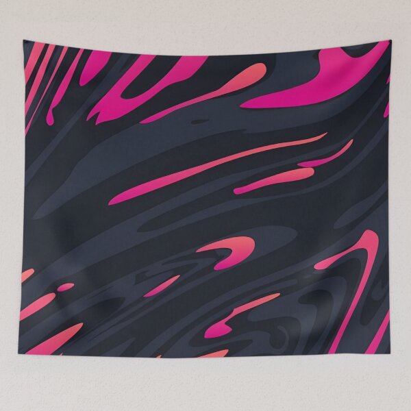 Aperçu de l'œuvre Vagues superposées de noir et de violet créée et vendue par MOBI-CASE.