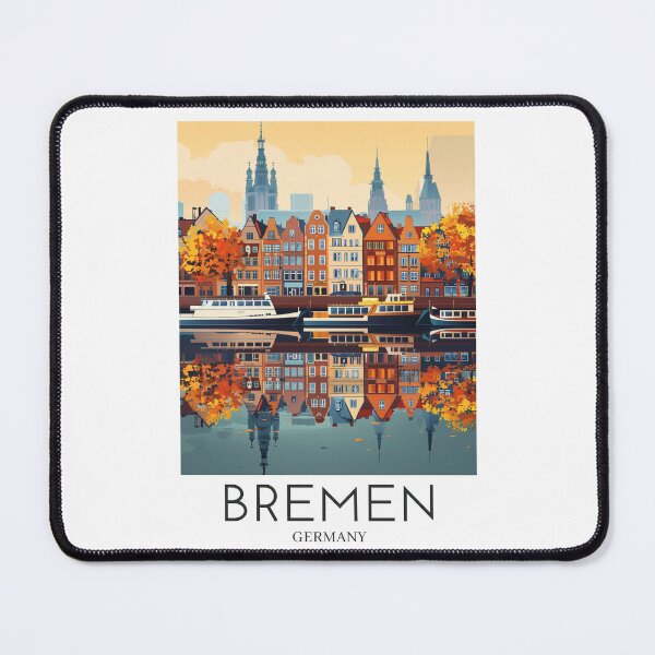 Item preview, A Pop Art Travel Print of Bremen - Germany  designed and sold by StudioRedKoala.