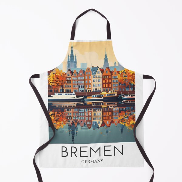 Item preview, A Pop Art Travel Print of Bremen - Germany  designed and sold by StudioRedKoala.