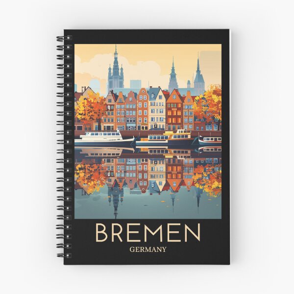 Item preview, A Pop Art Travel Print of Bremen - Germany  designed and sold by StudioRedKoala.