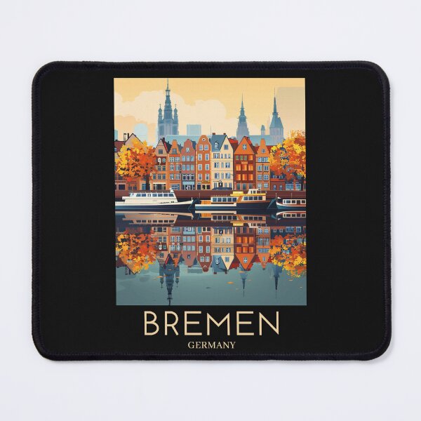 Item preview, A Pop Art Travel Print of Bremen - Germany  designed and sold by StudioRedKoala.