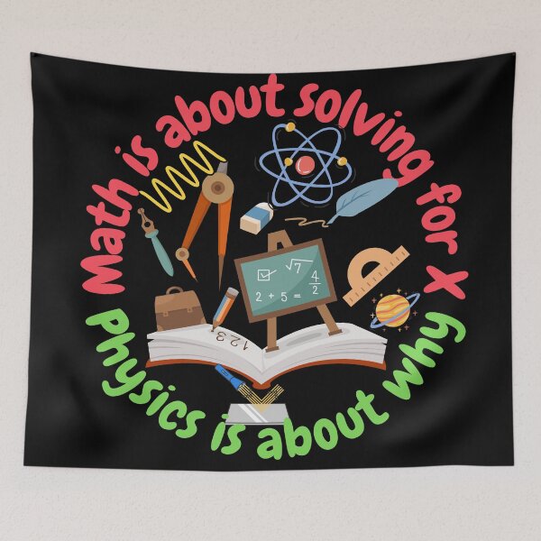 Item preview, Math is about solving for X, physics is about Y, funny math and physics designed and sold by NoetherSym.