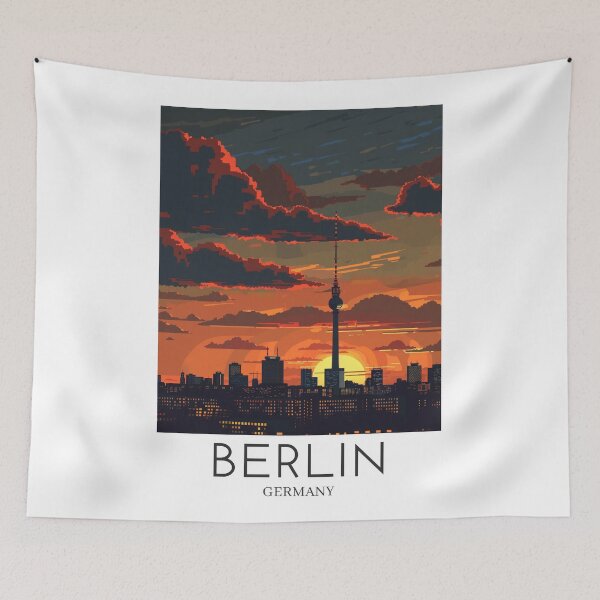 Item preview, A Pop Art Travel Print of Berlin - Germany  designed and sold by StudioRedKoala.