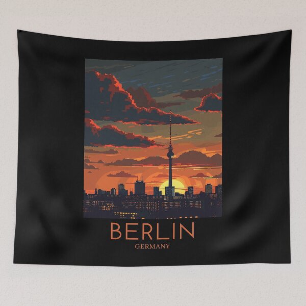 Item preview, A Pop Art Travel Print of Berlin - Germany  designed and sold by StudioRedKoala.