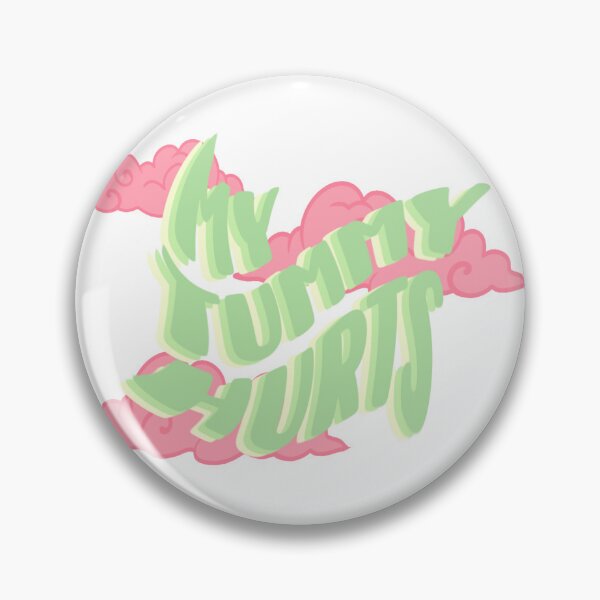 Item preview, My Tummy Hurts Sticker designed and sold by violentjkitty.