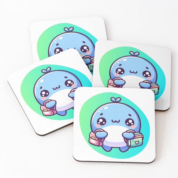 Item preview, Kawaii School Whale designed and sold by BassHeadMomma.