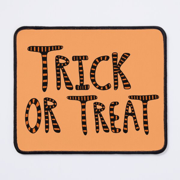 Item preview, Orange and Black Striped Trick or Treat Bubble Lettering, made by EndlessEmporium designed and sold by EndlessEmporium.