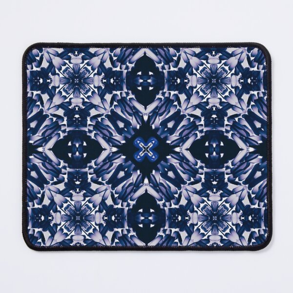 Item preview, Navy Blue Symmetrical Seamless Pattern designed and sold by Fantacaroo Designs.