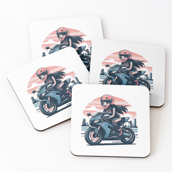 Item preview, Anime Motorcycle Girl, Woman on the motorcycle, Moto passion designed and sold by Cr320.