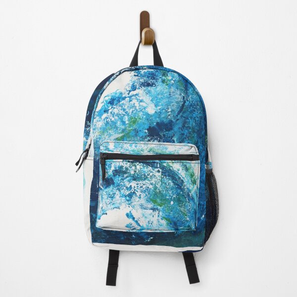 Item preview, Surf wave Ocean art, dark blue ocean painting, abstract wave motion designed and sold by Myartspace.