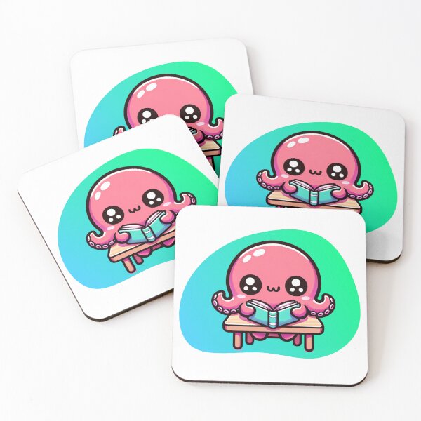 Item preview, Kawaii School Octopus designed and sold by BassHeadMomma.