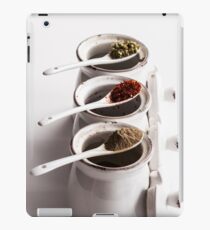 Colorful spices: black pepper; red hot pepper and thyme iPad Case/Skin