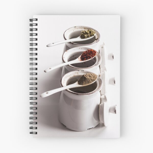 Item preview, Colorful spices: black pepper; red hot pepper and thyme designed and sold by carlotoffolo.