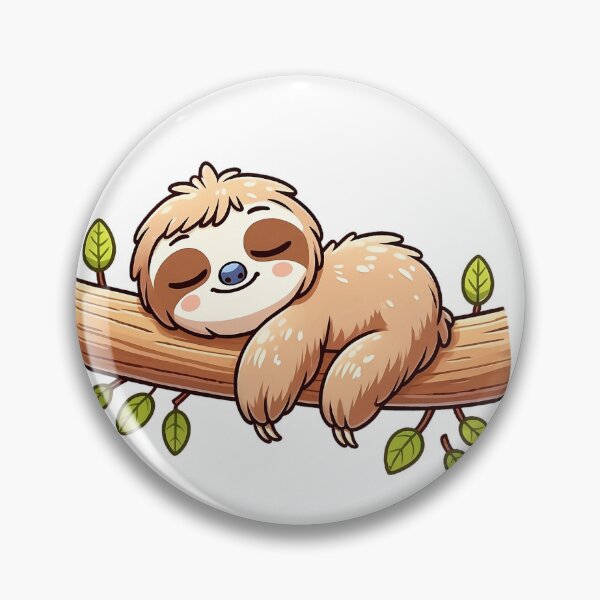 Item preview, Sleeping Sloth on Tree Branch designed and sold by PopDonkey.