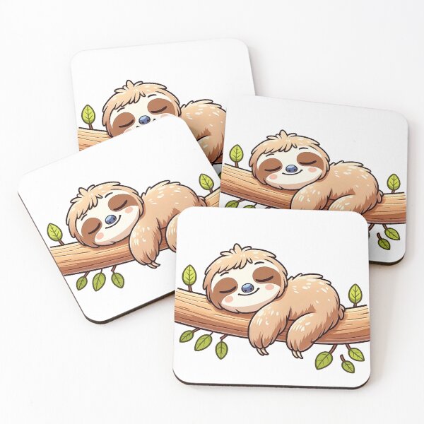 Item preview, Sleeping Sloth on Tree Branch designed and sold by PopDonkey.
