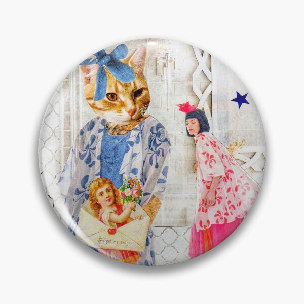 Item preview, Orange Cat and Ladies - 'Gossip Blossoms'  designed and sold by Nikki Fortuin Arts & Crafts.