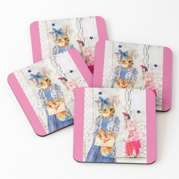Item preview, Orange Cat and Ladies - 'Gossip Blossoms'  designed and sold by Nikki Fortuin Arts & Crafts.