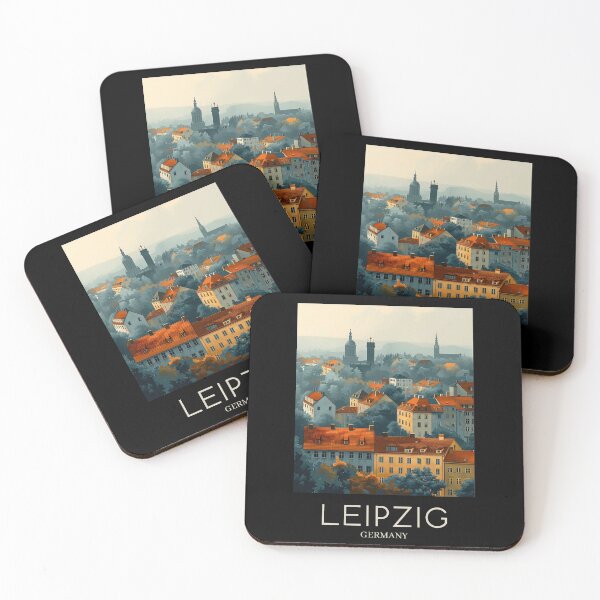 Item preview, A Pop Art Travel Print of Leipzig - Germany  designed and sold by StudioRedKoala.