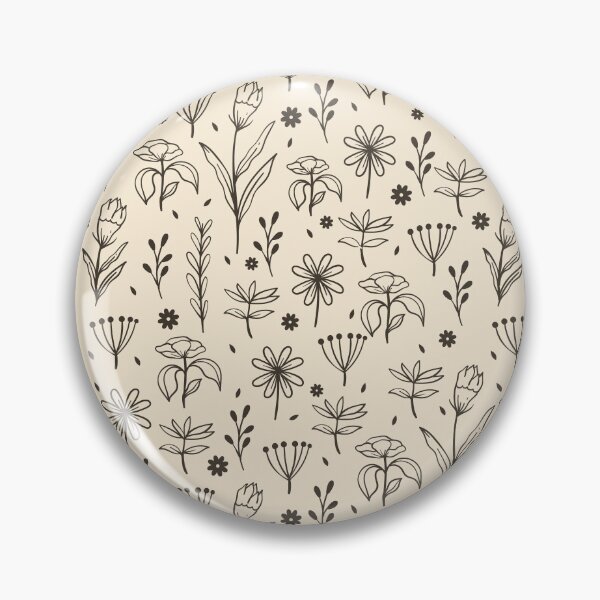 Item preview, Butterfly Meadow Botanical Wildflower Pattern Neutral designed and sold by Leous.