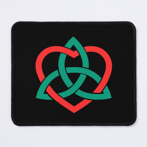 Item preview, Green Celtic Trinity Knot with Red Heart designed and sold by Jeallan Designs.