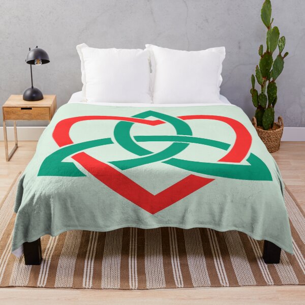Item preview, Green Celtic Trinity Knot with Red Heart designed and sold by Jeallan Designs.