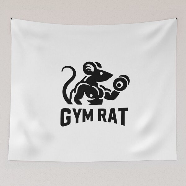 Item preview, Gym Rat - Workout Rat Black designed and sold by Weknes.