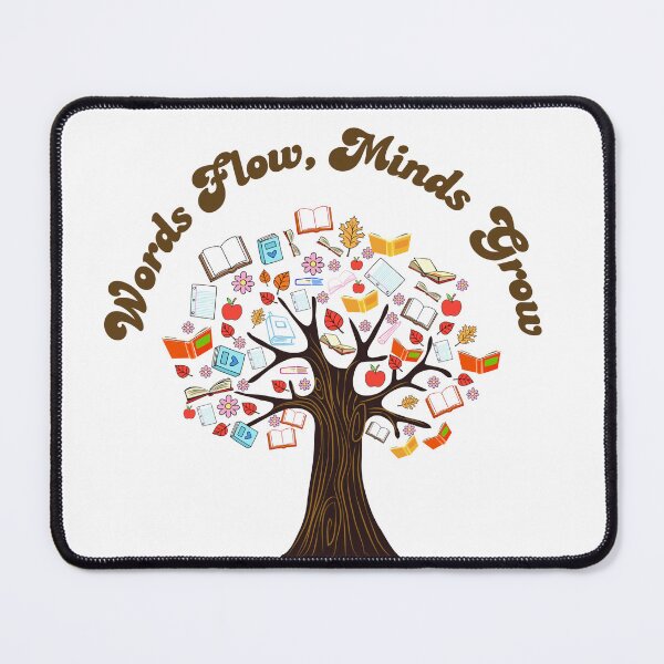 Item preview, Words Flow, Minds Grow - Love of Reading designed and sold by RoooDesigns.