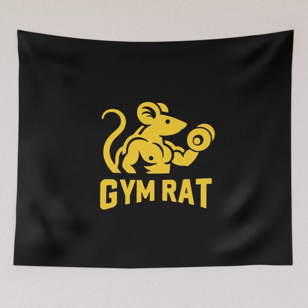 Item preview, Gym Rat - Workout Rat Yellow designed and sold by Weknes.