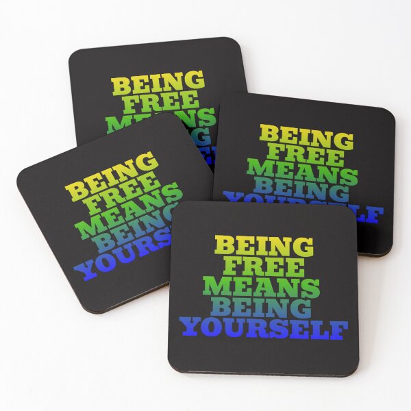 Item preview, BEING FREE MEANS BEING YOURSELF. designed and sold by Iszwan1980.