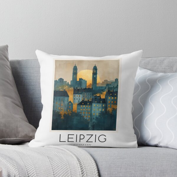 Item preview, A Pop Art Travel Print of Leipzig - Germany  designed and sold by StudioRedKoala.