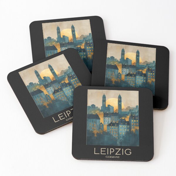Item preview, A Pop Art Travel Print of Leipzig - Germany  designed and sold by StudioRedKoala.