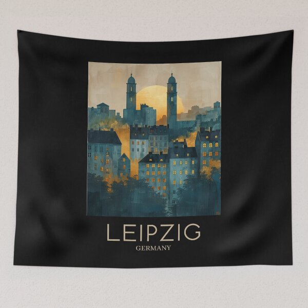 Item preview, A Pop Art Travel Print of Leipzig - Germany  designed and sold by StudioRedKoala.
