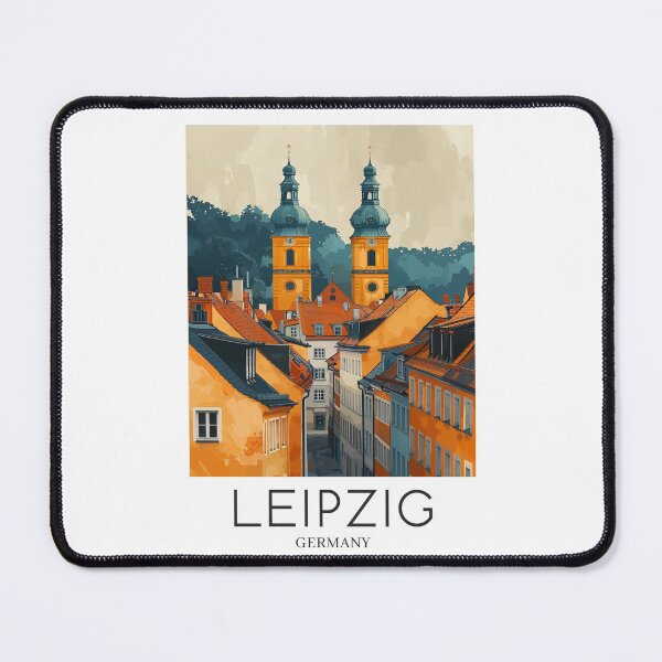 Item preview, A Pop Art Travel Print of Leipzig - Germany  designed and sold by StudioRedKoala.