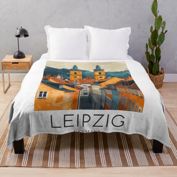 Item preview, A Pop Art Travel Print of Leipzig - Germany  designed and sold by StudioRedKoala.
