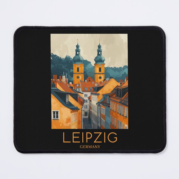 Item preview, A Pop Art Travel Print of Leipzig - Germany  designed and sold by StudioRedKoala.