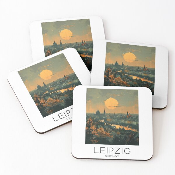 Item preview, A Pop Art Travel Print of Leipzig - Germany  designed and sold by StudioRedKoala.