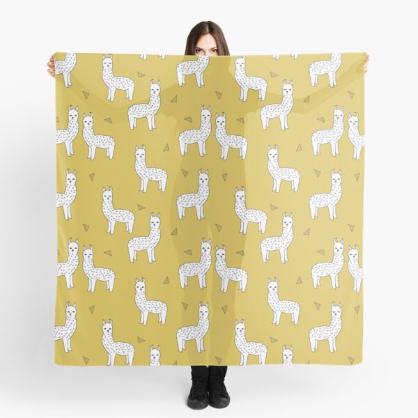 Alpaca - Mustard by Andrea Lauren Scarf