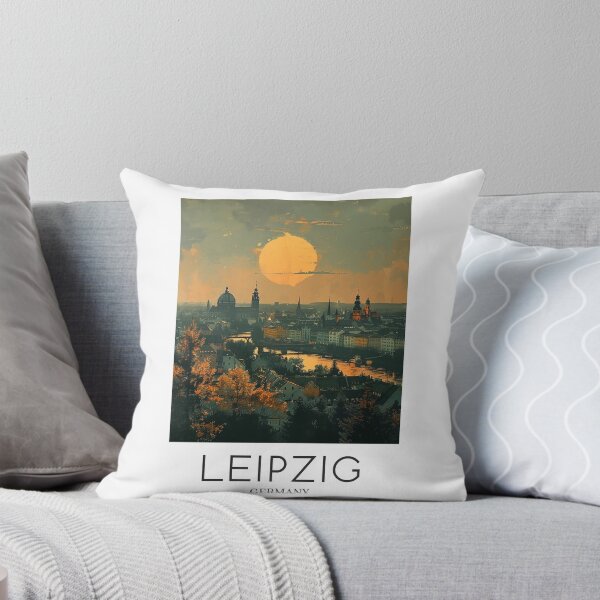 Item preview, A Pop Art Travel Print of Leipzig - Germany  designed and sold by StudioRedKoala.