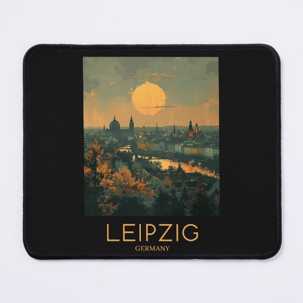 Item preview, A Pop Art Travel Print of Leipzig - Germany  designed and sold by StudioRedKoala.