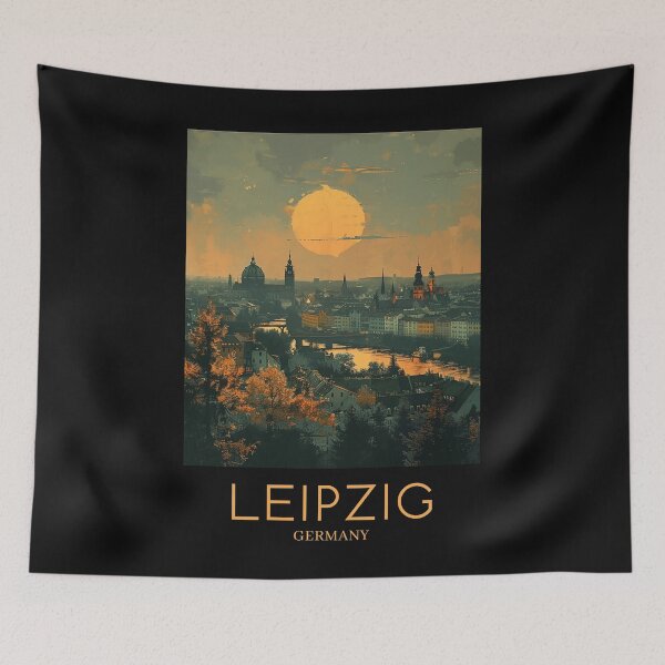 Item preview, A Pop Art Travel Print of Leipzig - Germany  designed and sold by StudioRedKoala.