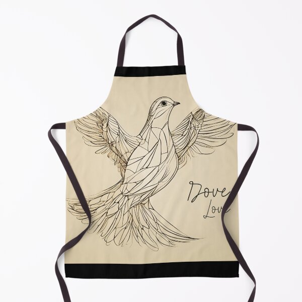 Item preview, Dove Love Line Art Prints On Gifts designed and sold by DendaArt.