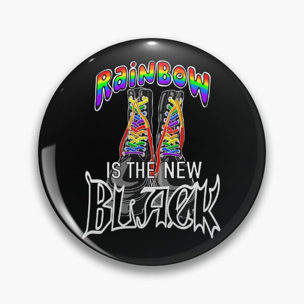 Item preview, Rainbow is the New Black | Rainbow Goth | Dark Humor | Funny  designed and sold by fragi1eworks.