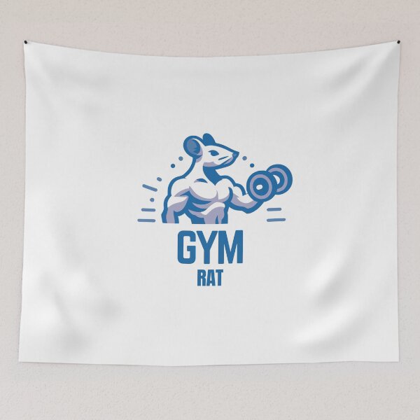 Item preview, Gym Rat - Workout Rat blue designed and sold by Weknes.