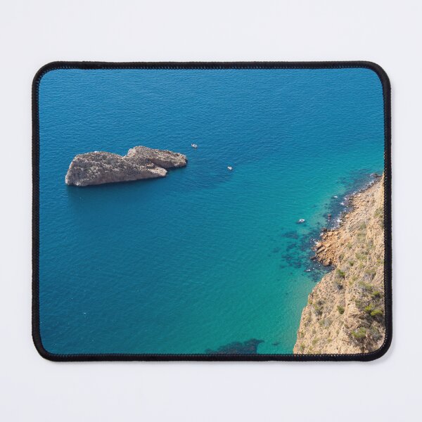 Item preview, Island and cliffs on the Mediterranean coast, Costa Blanca designed and sold by Adriana Mueller.