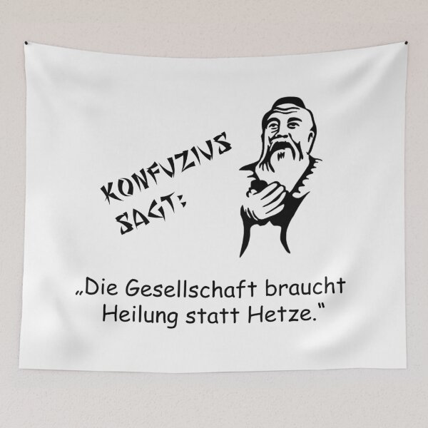 Item preview, Confucius says: Society needs healing instead of agitation designed and sold by ARTmanhART.