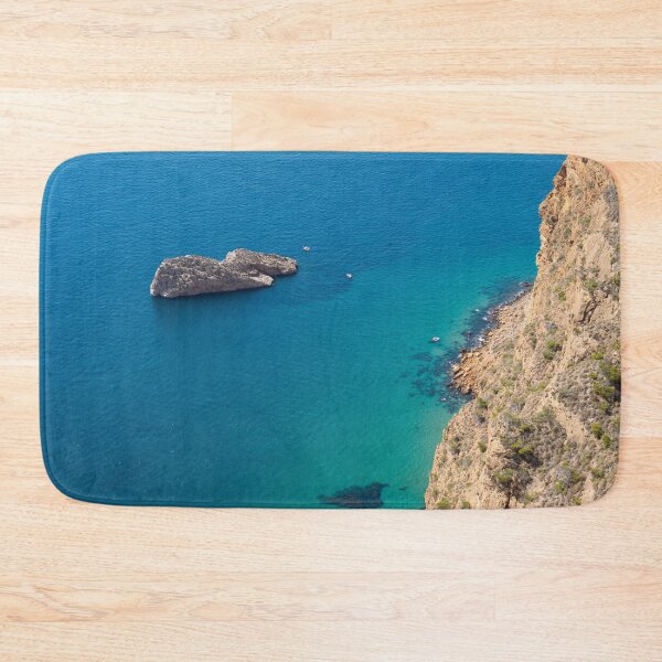 Item preview, Island and cliffs on the Mediterranean coast, Costa Blanca designed and sold by Adriana Mueller.