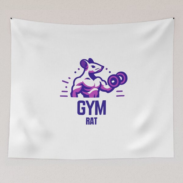 Item preview, Gym Rat - Workout Rat purple designed and sold by Weknes.