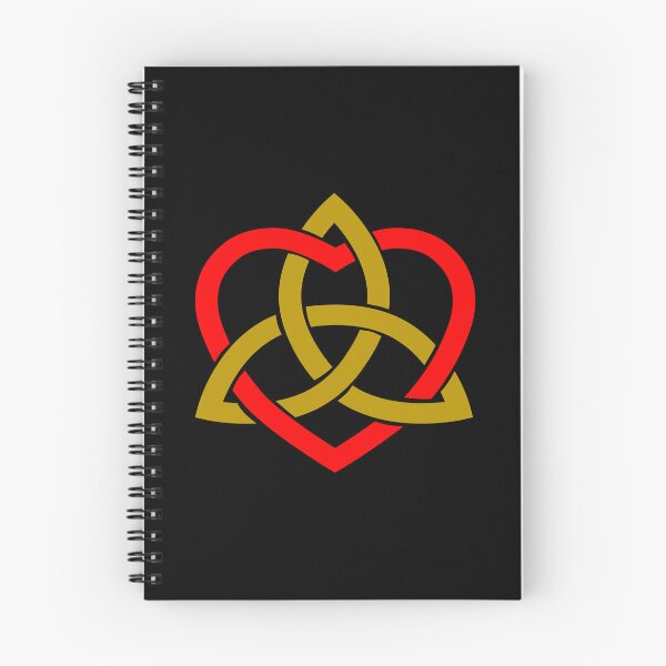 Item preview, Gold Celtic Trinity Knot with Red Heart designed and sold by Jeallan Designs.